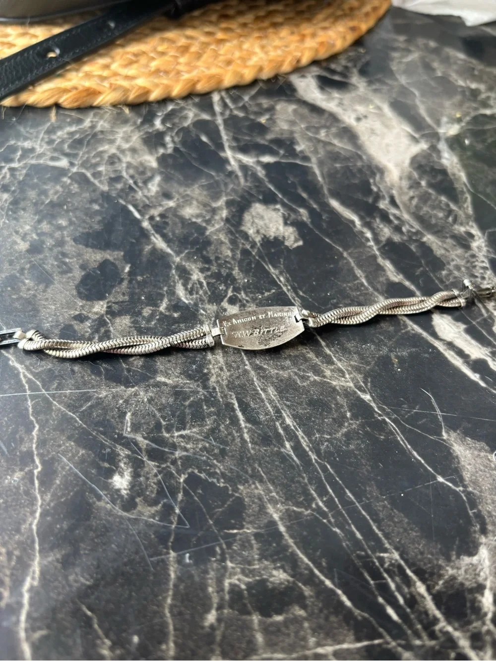 Mixed-Metal ID Bracelet with Lion Motif